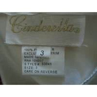 Cinderella Embroidered Taffeta Tulle Tea Party Holiday Wedding Dress Girls sz 3