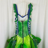 FAIRY Forest Elf Dress Costume Cosplay Unique Fantasy Halloween Womens 8 Theater