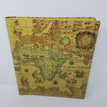 Vintage 1960’s Annabel Antique World Map Magic Magnetic Photo Album Japan Tan
