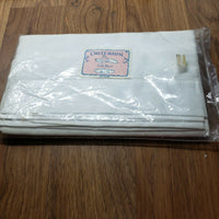 Vintage Mid Century 1950s Criterion White Cotton Linen Muslin Crib Sheet Baby