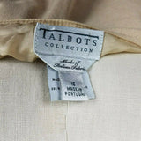 Talbots Collection Wool & Angora Fit & Flare Skirt Womens 16 Tan Italian Fabric