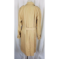 Anne Klein Long Belted Double Breasted Classic Military Trench Coat Womens 12