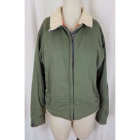 Mountain Hardwear Embroidered Floral Canvas Shearling Fleece Collar Womens sz M