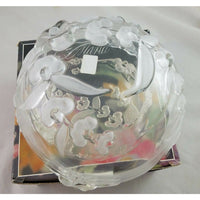 Mikasa Walther Glass West Germany Crystal 9" Serving Bowl Maria Spring Medley