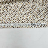 Joann Fabrics Small Calico Print Brown Cotton Fabric Woven 1.75 yards Exclusive
