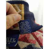 Jane Ashley Petites Woven Jacket Southwestern Tapestry Horses Blazer Womens PL