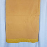 Vintage Satin Trim Harvest Gold Blanket 72” x 88” Thermal Acrylic Twin or Double