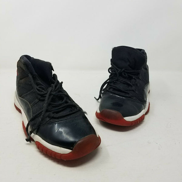 2012 AIR JORDAN XI 11 RETRO GS BRED BLACK RED Shoes CONCORD 378038-010 6.5Y W8