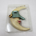 Robert Shields Design Large Moon Ornament Whimsical Christmas Tree Figure R0220L