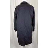 Pietro Sabatini Placket Front Trench Coat Mens 36L Removable Pile Fur Lining