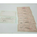 Hancock Theatres Boston 1951 Cancelled Bank Checks Deposit Slip Lot Strand Paper