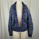 Knit One Crochet Too Handknit Shawl Collar Cardigan Sweater Jacket Womens L