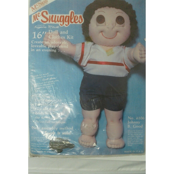 McNeill McSnuggles 16" Doll and Clothes Kit 1984 Johnny B. Good Made In The USA