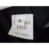 Garnet Hill Boutique Black Velvet Hearts Jumper Party Dress Girls sz 8 Maine USA