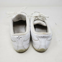 Nike Dance Athletic Shoes White Leather Sneakers Womens 8 2009 366191-103 Silver