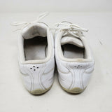 Nike Dance Athletic Shoes White Leather Sneakers Womens 8 2009 366191-103 Silver