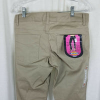 Dickies Girl 5 Pocket Classic Skinny Khakis Pants Womens Juniors 11 Tan Work