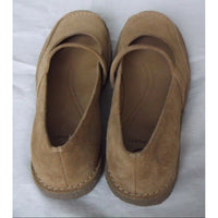 Rockports Seaview Cashew Putty Mastic Suede Mary Janes Gum Shoes Womens 6 NOS