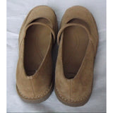 Rockports Seaview Cashew Putty Mastic Suede Mary Janes Gum Shoes Womens 6 NOS