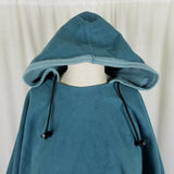 Wic-Tec All Weather Hooded Pullover Poncho Cape Shawl Womens OS Blue Rain Gear
