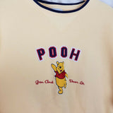 Vintage DisneyLand Resort Winnie The Pooh Grin and Bear It Sweatshirt Mens L