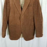 Vintage LeBaron California Clothes Blazer Skinner Ultra Suede Jacket Mens 42R