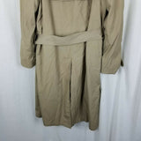 Stanley Blacker Insulated Double Breasted Belted Trench Coat Mens 44L Wool Lined