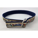 The Belted Cow D-Ring Ribbon Web Belt Blue Festival Parade Kids Youth Boys Girls