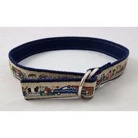 The Belted Cow D-Ring Ribbon Web Belt Blue Festival Parade Kids Youth Boys Girls