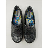 SoftWalk Grey's Anatomy Meredith Black Metallic Leather Clogs Shoes Womens 6.5 M