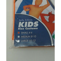 Super Skins Orange Kids Spirit Halloween Costume Fits Small 4-6 C&Breathe Thru
