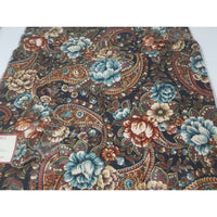 Waverly Highland Lodge Cognac Jacobean Cotton Scotchgard Fabric Material Floral