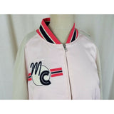 Paris Atelier & Other Stories Motel Cocktail Satin Bomber Jacket Womens 12 Pink