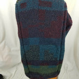 Johnson Woolen Mills Southwestern Wool Blanket Shoulder Tote Bag Purse Satchel