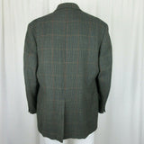 Vintage Brooks Brothers Plaid Tweed Wool Sport Coat Jacket Blazer Mens 43 USA