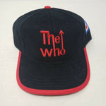 Vintage The Who Tour Strapback Baseball Hat Cap Nissin Mens OS Black Red Rare