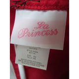 La Princess Embroidered Floral Taffeta Velvet Sash Twirl Party Dress Girls 18M