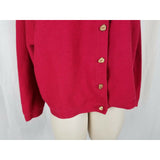 Coldwater Creek Petites Ribbed Jersey Knit Button Up Sweater Jacket Womens PXL