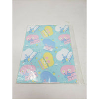Carlton Cards Baby Shower Booties Gift Wrap Wrapping Paper Square Vintage USA