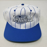 Vintage Seinfeld Snapback Hat Cap Pinstripe Adjustable 90's Wool SnapBack Mens