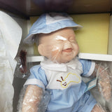 Joys of Summer Tickles 1992 Porcelain Boy Doll 1st Edition Ashton Drake Blue