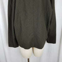 RL Ralph Lauren Black Label Open Front Wool Silk Swing Jacket Blazer Womens 10