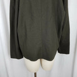 RL Ralph Lauren Black Label Open Front Wool Silk Swing Jacket Blazer Womens 10