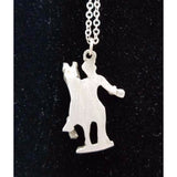 Paul Revere's Ride Pewter Silver Chain Necklace Pendant Charm Souvenir Jewelry