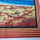 VINTAGE Cotal Middle Eastern Boats Flour Sack Linen Tea Towel or Wall Hanging