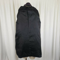 Paul Levy Purple Plaid Mohair Wool Midi Peacoat Womens M  L Vintage 80s Black