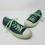 Converse All Star Ox Navy Blue Mint Green Lo Top Fashion Sneakers Shoes Womens 9