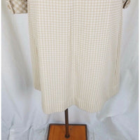 Vintage Trevira Robert Peters Micia of Rome Mod Checked Shirt Dress Womens M USA