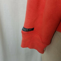 B by Burton Orange Funnel Neck Zip Up Sweatshirt Sweater Jacket Womens S Patches