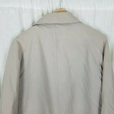 Stafford Insulated 3/4 Length All Weather Car Coat Mens M Zip Out Wool Liner Tan